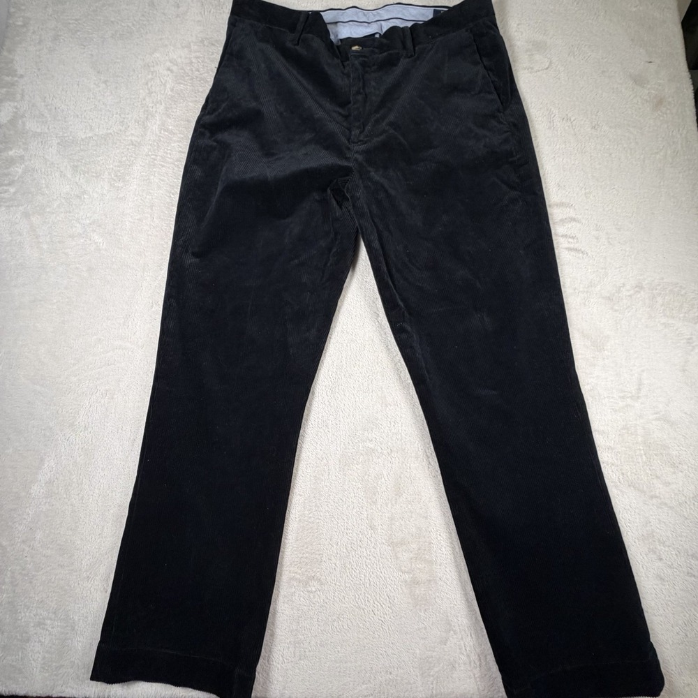 Polo Ralph Lauren Stretch Classic Fit Corduroy Pants Mens 36x30 Black Straight